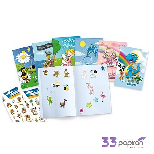 Matricagyűjtő album Unikornis legjobb barátok Sticker album