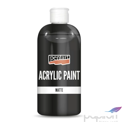 Matt akrilfesték 500 ml Pentart fekete