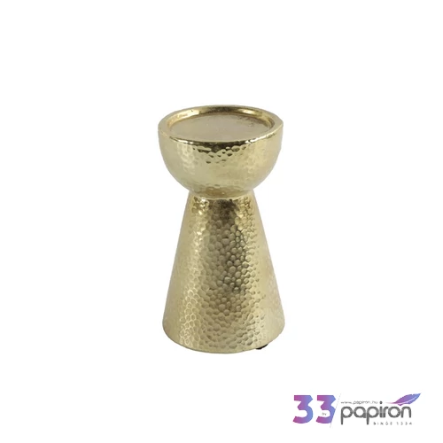 Mécsestartó arany Tealight rd Mikela M gold 20cm Holland DST53