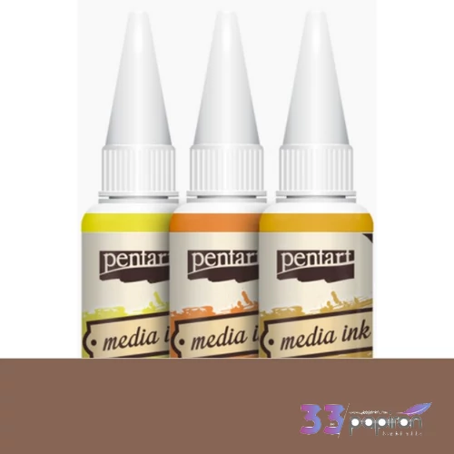 Média tinta 20ml barna