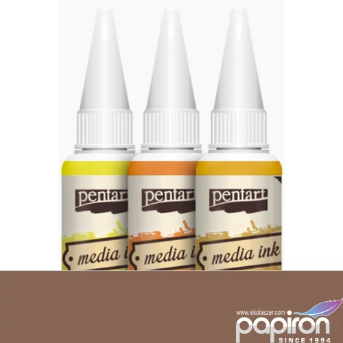 Média tinta 20ml barna