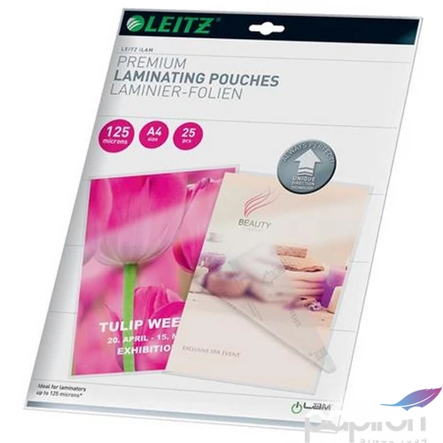 Meleglamináló fólia Leitz 125 mikron, A4, fényes, UDT technológia Irodatechnika