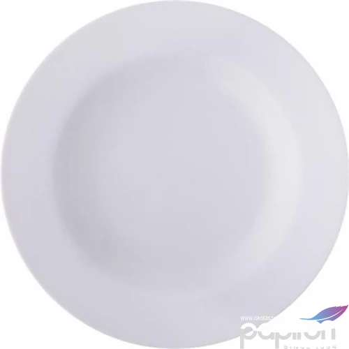 Mélytányér, fehér, 22,5 cm 6 db-os szett Economic
