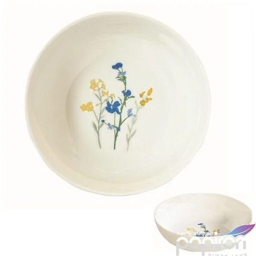 Tányér mély porcelán 18cm, Mille Fleurs Yellow