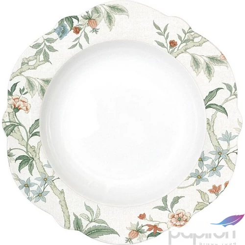 Tányér mély porcelán 23cm, Zen Garden White