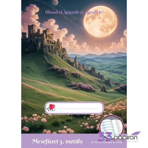Mesefüzet III.osztályos Süni Lány 32 lap Ico Süni iskolaszezonos tanszerek
