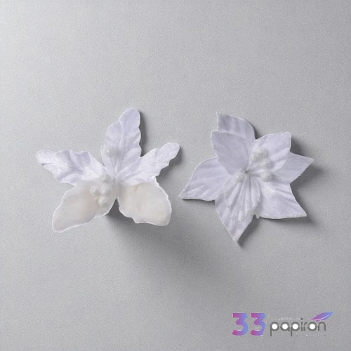 Mikulásvirág karácsonyi 24' csiptetős, 2 féle 2cm sdkae