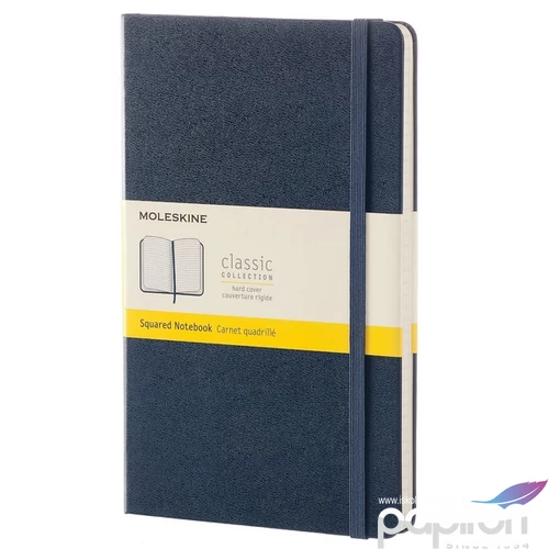 Moleskine Notesz kemény kék ZAFÍR KÉK L KOCKÁS QP061B20