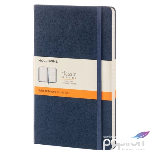 Moleskine Notesz kemény kék ZAFÍR KÉK L VONALAS QP060B20