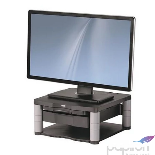 Monitorállvány Fellowes Premium Plus, grafitszürke 