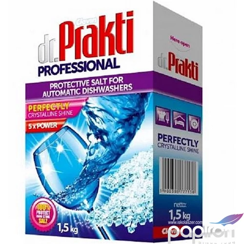 Mosogatógép vízlágyító só 1,5kg DR PRAKTI