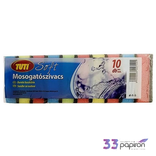 Mosogatószivacs 10db TUTI Soft