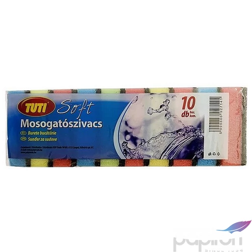Mosogatószivacs 10db TUTI Soft 