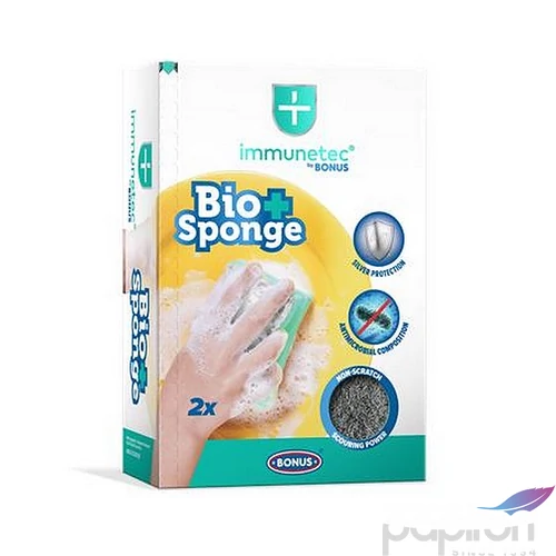 Mosogatószivacs 2db BONUS Bioactive Sponge Immunetec