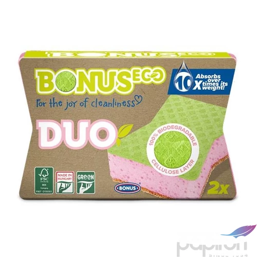 Mosogatószivacs karcmentes 2db BONUS Duo