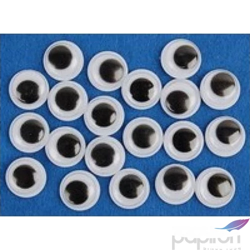 Mozgószem 10mm fekete ragasztható 10mm-es méretű (20db/csomag) Fandy kreatív kiegészítők