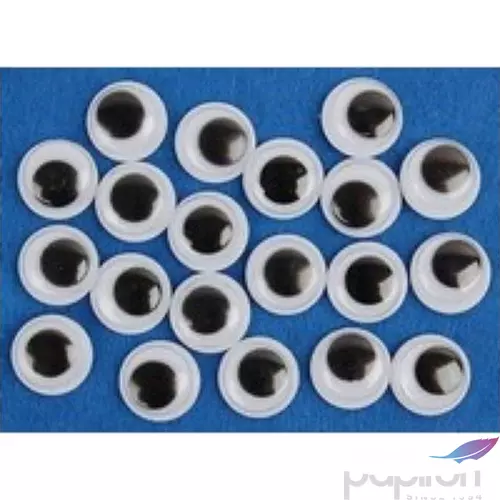 Mozgó szemek 6mm fekete ragasztható 6mm-es méretű (30db/csomag) Fandy kreatív kiegészítők