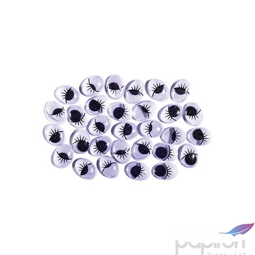 Mozgószem szempillával 12mm Kreatív Junior 30db/cso. 137088
