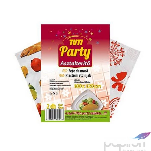 Műanyag asztalterítő 100 x 120cm 2db TUTI Party