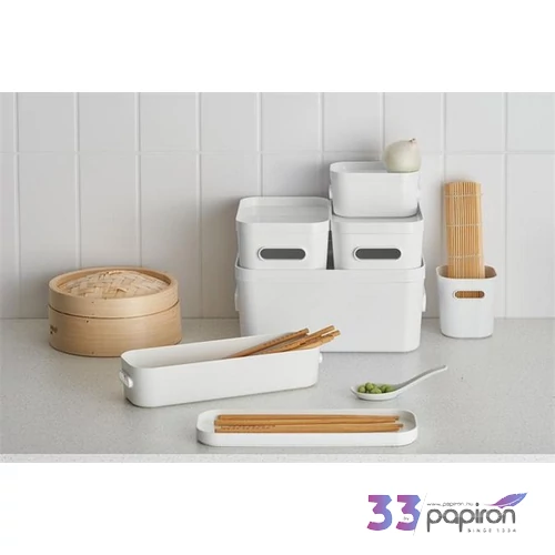 Műanyag tárolódoboz 0,6liter SMARTSTORE Compact Mini fehér