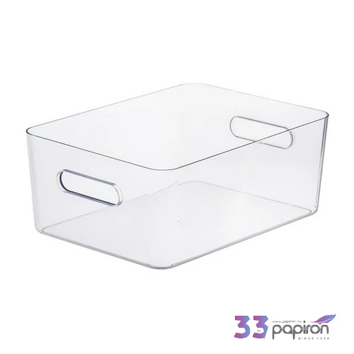 Műanyag tárolódoboz Smartstore 15,4 liter, Compact Clear L átlátszó