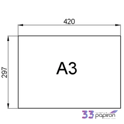 Műszaki rajzlap Pax Pax Dipa-műszaki rajzkarton A/3 100 ív / csomag, 200 gr/m2