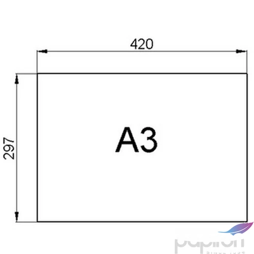 Műszaki rajzlap Pax Pax Dipa-műszaki rajzkarton A/3 100 ív / csomag, 200 gr/m2