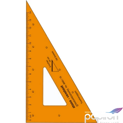 Műszaki vonalzó 16cm műanyag 60° S9660/16