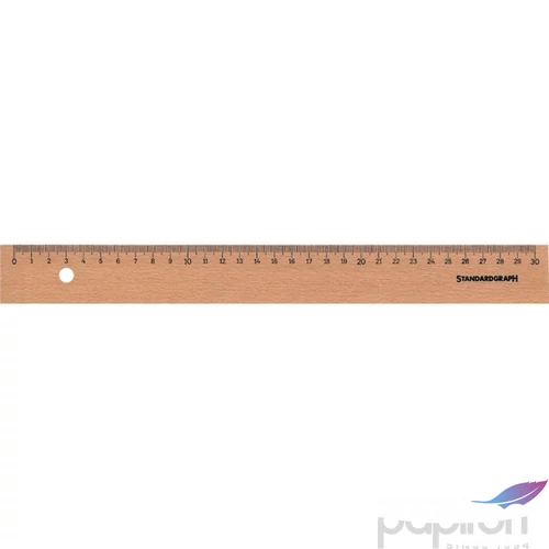 Műszaki vonalzó 20cm fa S9062