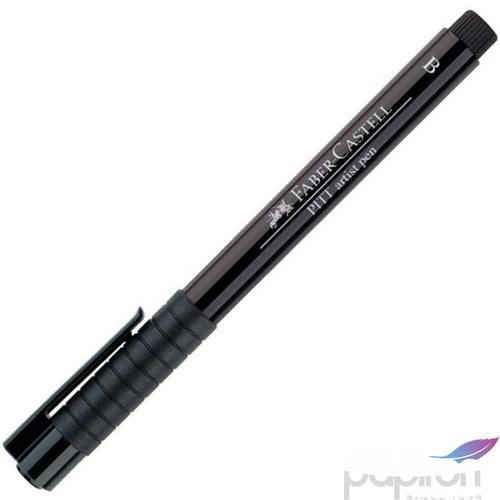 Faber-Castell művész filctoll Pitt tintás -B- fekete AG-Pitt 167499