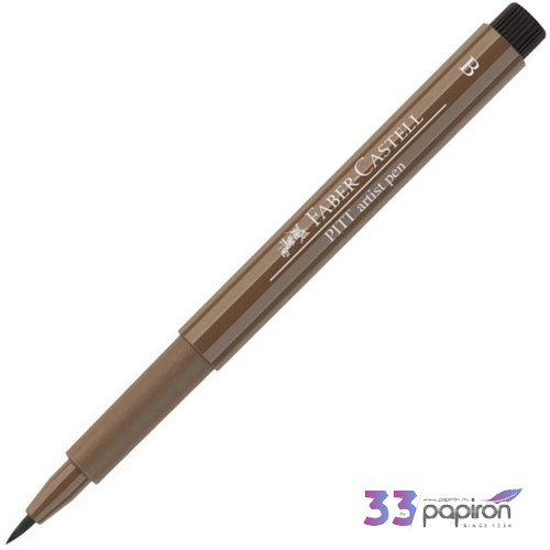 Faber-Castell művész filctoll Pitt tintás -B- nugát AG-Pitt 167578