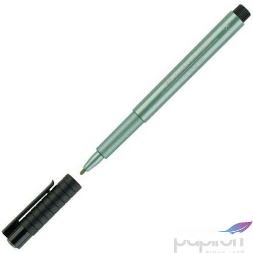 Faber-Castell művész filctoll Pitt tintás -1,5- metálzöld AG-Pitt 167394
