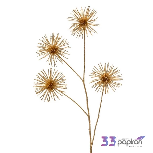 Selyemvirág - művirág 24' arany, 4 virág 85cmx18cmx8cm sdkae