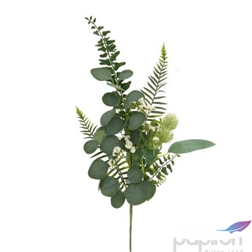 Selyemvirág - művirág eukalip csokor, műanyag 81cm zöld 