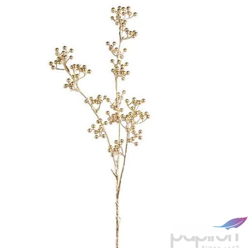 Selyemvirág - művirág bogyós Berry branch gold 92cm arany Holland SDDST53