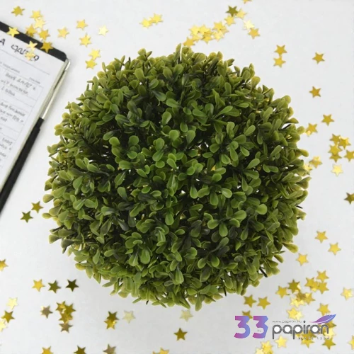 Selyemvirág művirág buxus ' 18cm kpm