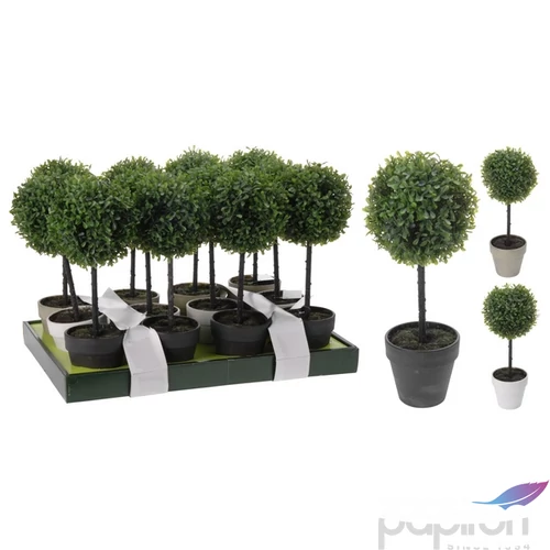 Selyemvirág - művirág buxus ' álló, kaspóban kpm
