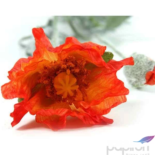 Selyemvirág - művirág pipacs Papaver Joleen orange narancssárga mákvirág Holland SDDST53