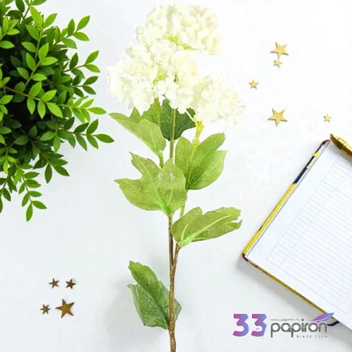 Selyemvirág művirág hortenzia Viburnum créme 61cm Holland DST53