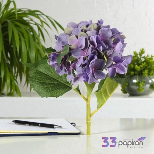 Selyemvirág művirág hortenzia Hydrangea purple 50cm Holland DST53