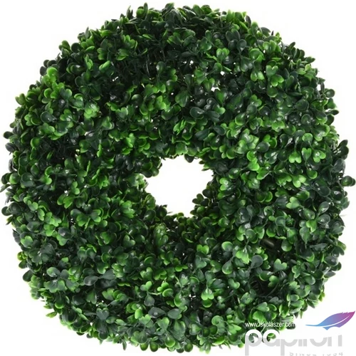 Koszorú Művirág Buxus 40cm zöld műanyag 