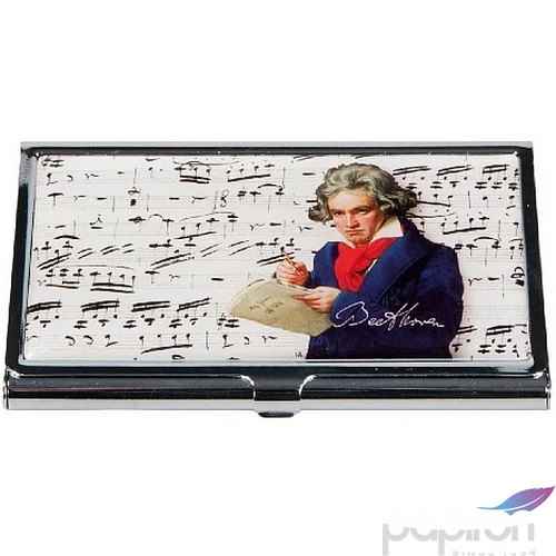 Névjegytartó fém 9,5x0,8x6cm Beethoven