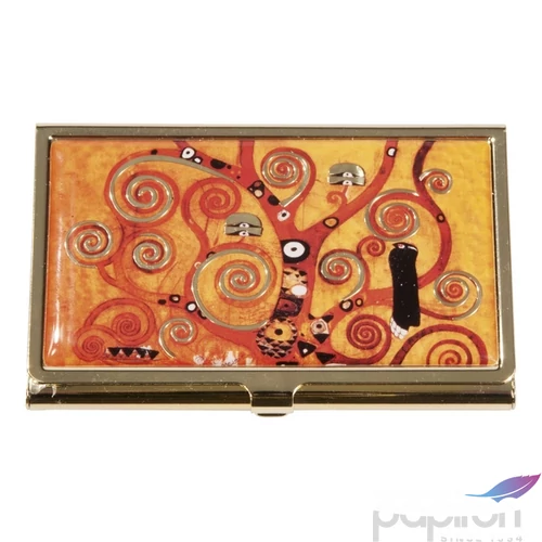 Névjegytartó fém 9,5x0,8x6cm Klimt : Életfa 