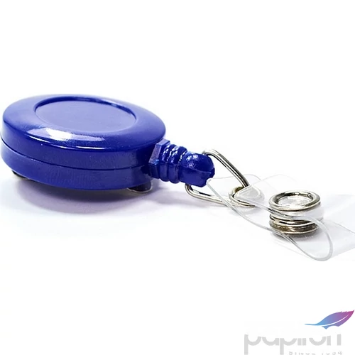 Névkitűző Yoyo Economix csipeszes 90x55mm kék/fekete/hehér Papiron
