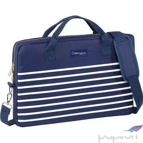 Notebook táska Viquel CASAWORK Marin, kék-fehér 