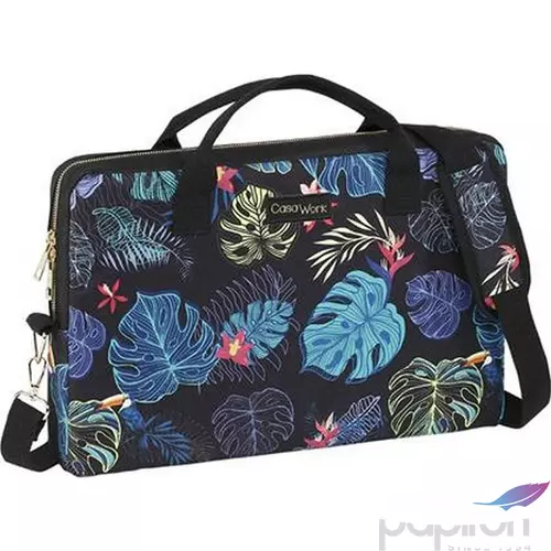 Notebook táska Viquel CASAWORK Tropical, fekete-kék 