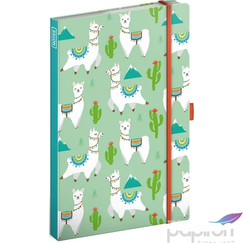 Notesz A/5 Llamas vonalas 13x21 cm Realsystem 2024 kollekció!