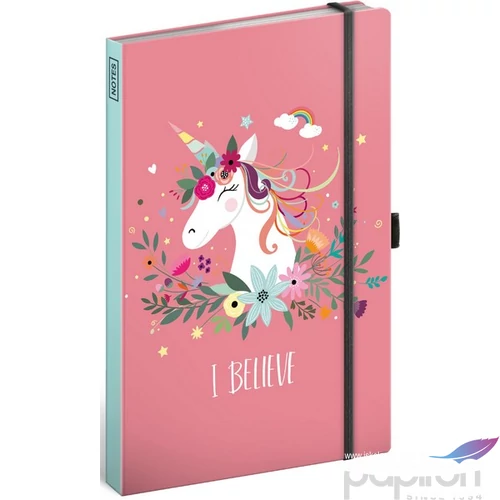 Notesz A/5 Unicorn vonalas 13x21 cm Realsystem 2024 kollekció!