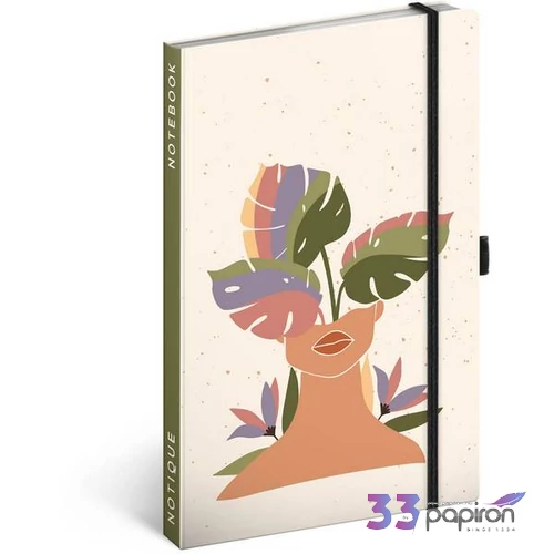 Notesz A/5 vonalas 5416-MT Monstera 13x21cm Realsystem 2026 kollekció!