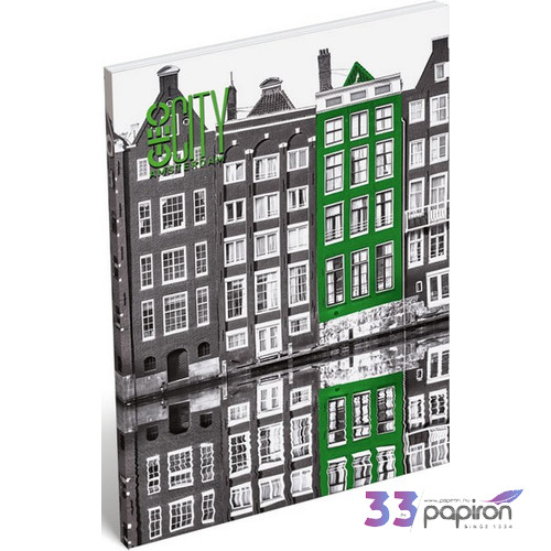 Notesz A/7 Geo City papírfedeles Geo City Amsterdam Lizzy kollekció